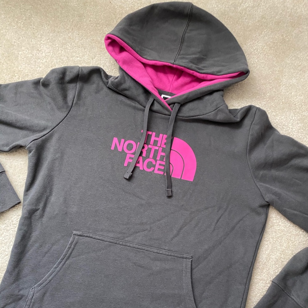 North Face Grey Hoodie/ sweatshirt